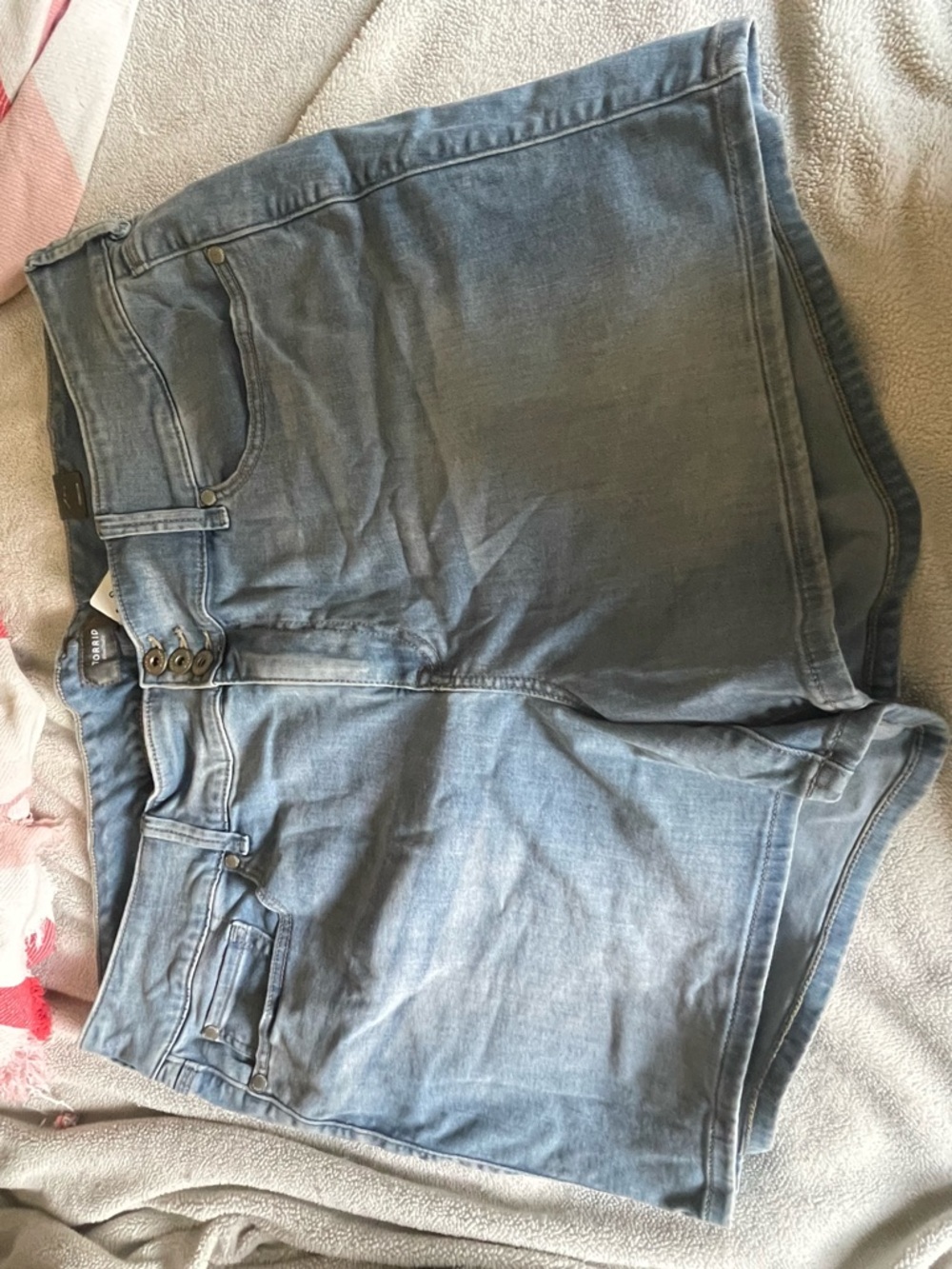 torrid Light Blue Denim Shorts